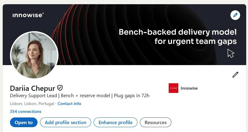 Verified LinkedIn Profile 2