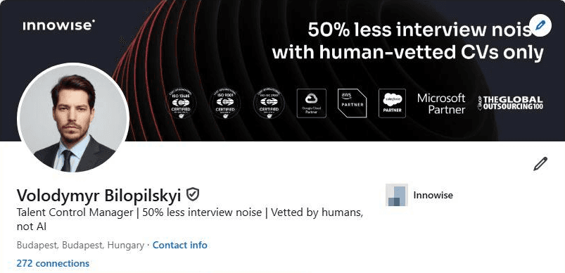 Verified LinkedIn Profile 3